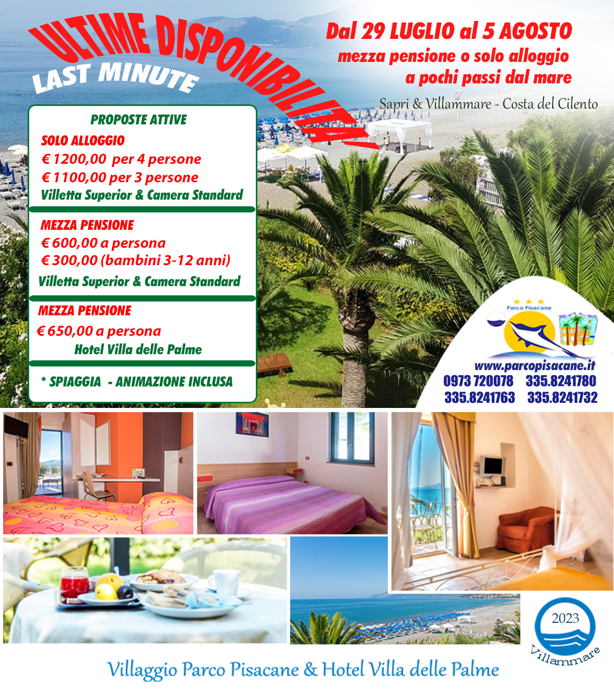 Offerte Cilento - Parco Pisacane Villa delle Palme